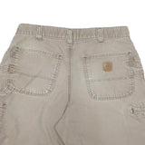 CARHARTT Mens Shorts Beige Casual Cotton Blend M W32 Workwear Cargo Pockets