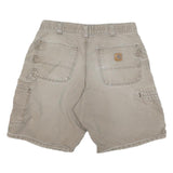 CARHARTT Mens Shorts Beige Casual Cotton Blend M W32 Workwear Cargo Pockets