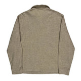 Polo By Ralph Lauren 1/4 Zip - Large Beige Cotton Blend