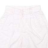 LIZ CLAIBORNE Womens Shorts White Casual Plain S W26 Cotton Blend