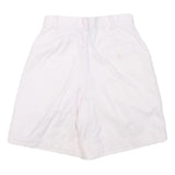LIZ CLAIBORNE Womens Shorts White Casual Plain S W26 Cotton Blend