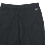 DICKIES Mens Black Casual Cotton Shorts L W36 Workwear Relaxed Fit