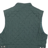 OLYMPIA Womens Green Quilted Zip Vest M Polyester Blend Stylish Outdoor