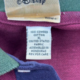 Walt Disney World Disney Cartoon Polo Shirt - XL Burgundy Cotton
