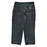 Carhartt Carpenter Trousers - 35W 29L Grey Cotton