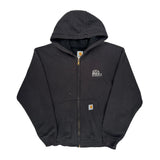 K149 Carhartt Hoodie - Large Black Cotton Blend