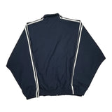 Adidas Striped Track Jacket - 2XL Navy Polyester