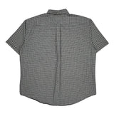 Tommy Hilfiger Short Sleeve Shirt - Large Black & White Cotton