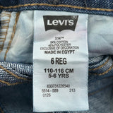 Age 5-6 Levis Jeans - XS Blue Cotton Blend