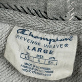 Champion Checked Hoodie - Large Grey Cotton