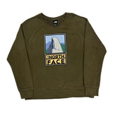 Half Dome The North Face Graphic Sweatshirt - XL Green Cotton