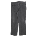 LEVI'S Mens Regular Fit Black Denim Jeans W36 L30 Zip Cotton Blend