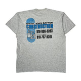 Construction Unbranded Single Stitch T-Shirt - XL Grey Cotton