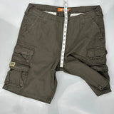 Lee Cargo Shorts - 34W 11L Brown Cotton