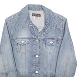 BIG BRAND Womens Blue Denim Cotton Jacket M Button Closure Classic Fit Casual