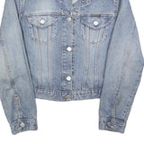 BIG BRAND Womens Blue Denim Cotton Jacket M Button Closure Classic Fit Casual