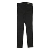 DIESEL Womens Jeans Black Slim Skinny Denim W27 L30 Cotton Blend Zip