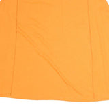 DICKIES Mens Orange Plain T-Shirt L Long Sleeve Round Neck Pocket Casual