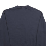 CHAMPION Mens Navy Blue Emory & Henry Crew Neck M Cotton Sweatshirt