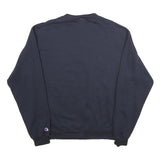 CHAMPION Mens Navy Blue Emory & Henry Crew Neck M Cotton Sweatshirt