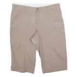 LEE Womens Shorts Beige Casual XL W38 Cotton Blend Comfortable Pockets