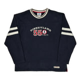 Disneyland 55 Disney Sweatshirt - Large Navy Cotton