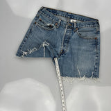 Levis Denim Shorts - 28W UK 8 Blue Cotton