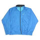 NIKE Mens Blue Zip Jacket M Polyester Plain Lightweight Sportswear