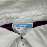 Champion Striped Rugby Shirt - Medium Black Cotton