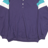 GREENLINE SPORT Mens Blue & Teal Sweatshirt High Neck XL Cotton Blend Casual