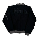 Civil Regime Reversible Bomber Jacket - Large Black Cotton