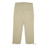 CARHARTT Mens Cotton Beige Relaxed Fit Straight Trousers W38 L30 Workwear