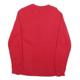 POLO RALPH LAUREN Mens Red Long Sleeve Crew Neck T-Shirt S Cotton Classic