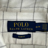 Polo By Ralph Lauren Checked Shirt - Medium Cream Cotton