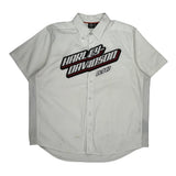 Genuine Motorclothes Harley Davidson Spellout Short Sleeve Shirt - 2XL White Cotton