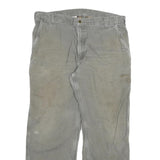 CARHARTT Mens Jeans Grey Relaxed Straight Denim W40 L32 Workwear Zip Closure