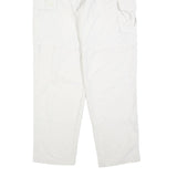 SALEWA Mens White Relaxed Cargo Trousers with Zip Closure W32 L32 Outdoor