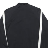 NIKE Mens Black & White Track Jacket M Polyester Zip Athletic Sportswear