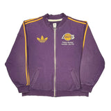 Los Angeles Lakers Adidas Track Jacket - 2XL Purple Cotton Blend