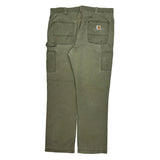 Carhartt Carpenter Pants - 36W 31L Green Cotton