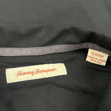 Tommy Bahama Tall Hawaiian Shirt - XL Black Silk