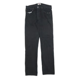 LEVI'S 501 Mens Jeans Black Regular Straight Denim W32 L34 Classic Button