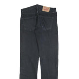 LEVI'S 501 Mens Jeans Black Regular Straight Denim W32 L34 Classic Button