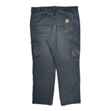 Carhartt Double Knee Carpenter Pants - 36W 30L Gray Cotton