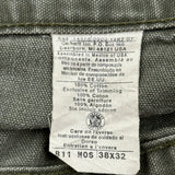 Carhartt Carpenter Pants - 36W 32L Green Cotton