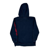 Age 10-12 Carhartt Spellout Hoodie - Medium Navy Cotton