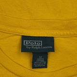 Polo By Ralph Lauren T-Shirt - Medium Yellow Cotton