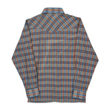 Levis Checked Shirt - Medium Blue Polyester Blend