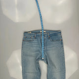 501 Levis Jeans - 32W UK 12 Light Wash Denim
