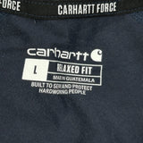Carhartt Force Carhartt T-Shirt - Large Navy Cotton